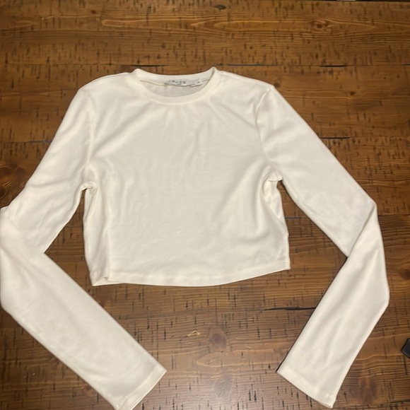 NAKD Ribbed Long Sleeve Crop Top - Picture 5 of 7